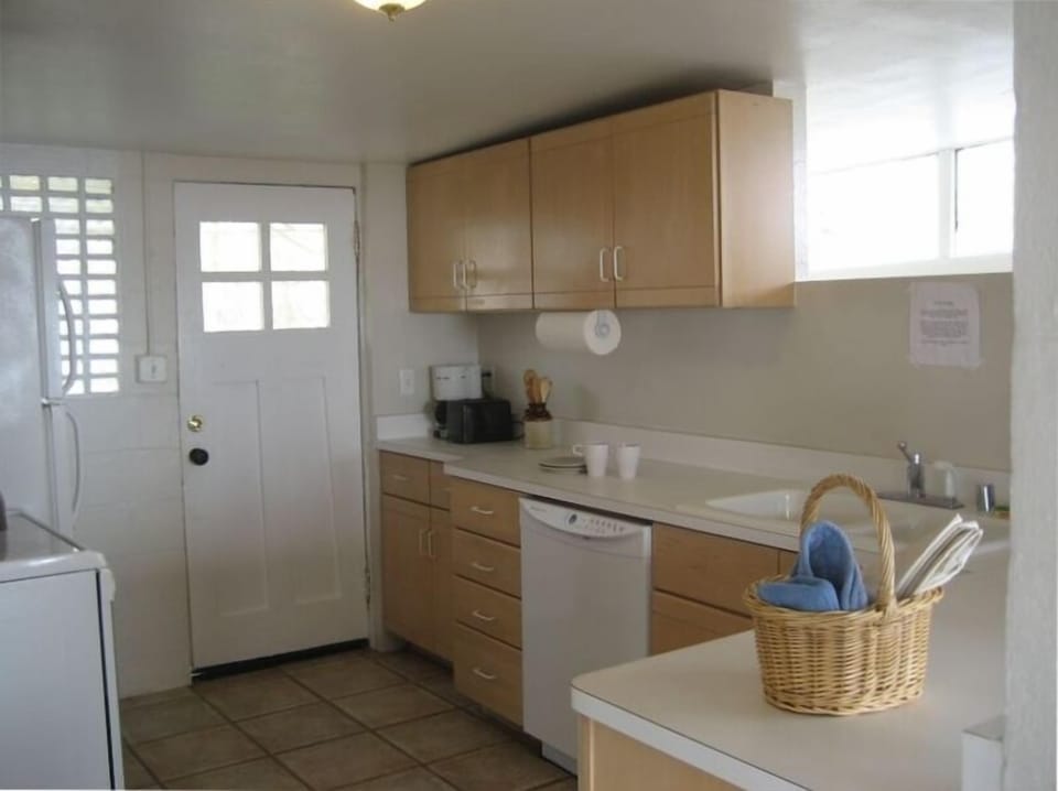 Kitchen with small and large appliances