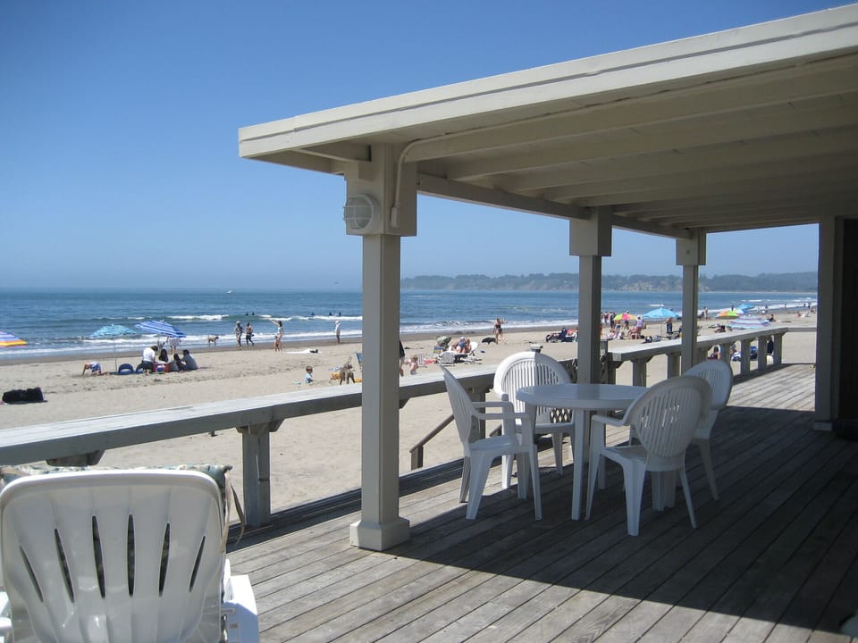 The large deck has views north, south and west.  