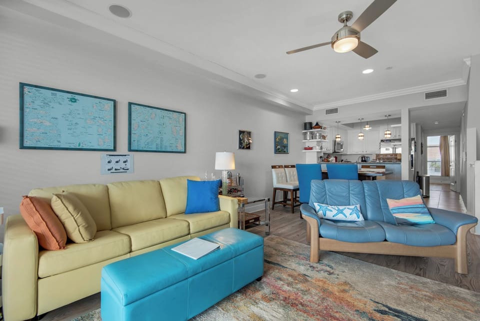 Open air concept in living room