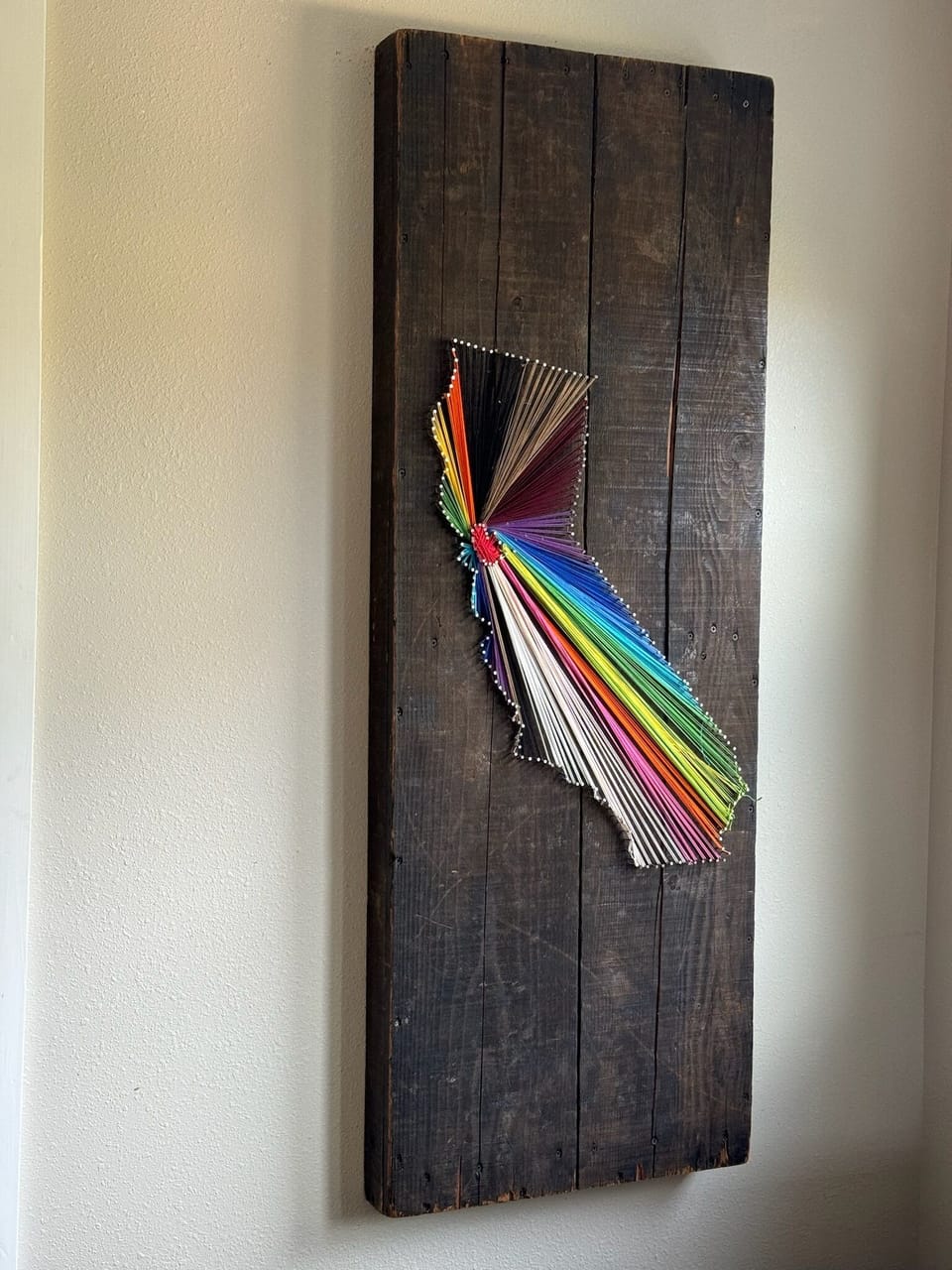 Artwork in the family room.