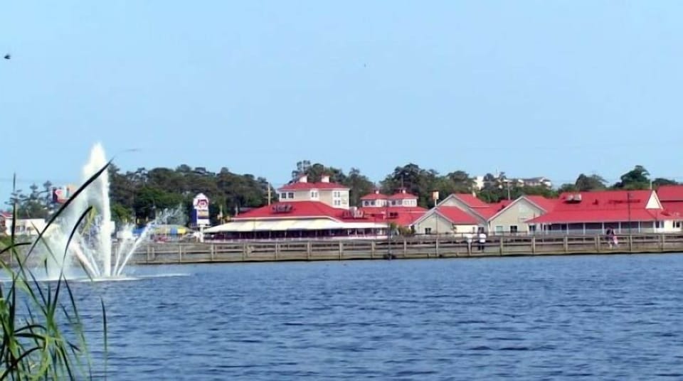 Family fun at Barefoot Landing, about four miles from the condo
