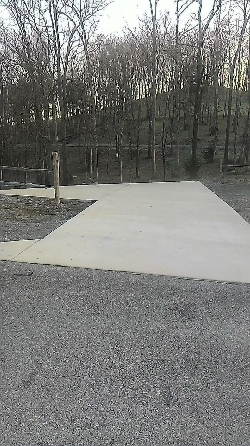 Parking area @ corner of Williamson and Maury Ln. 
