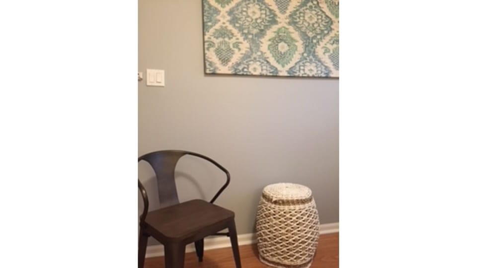 Adjacent seating in bedroom