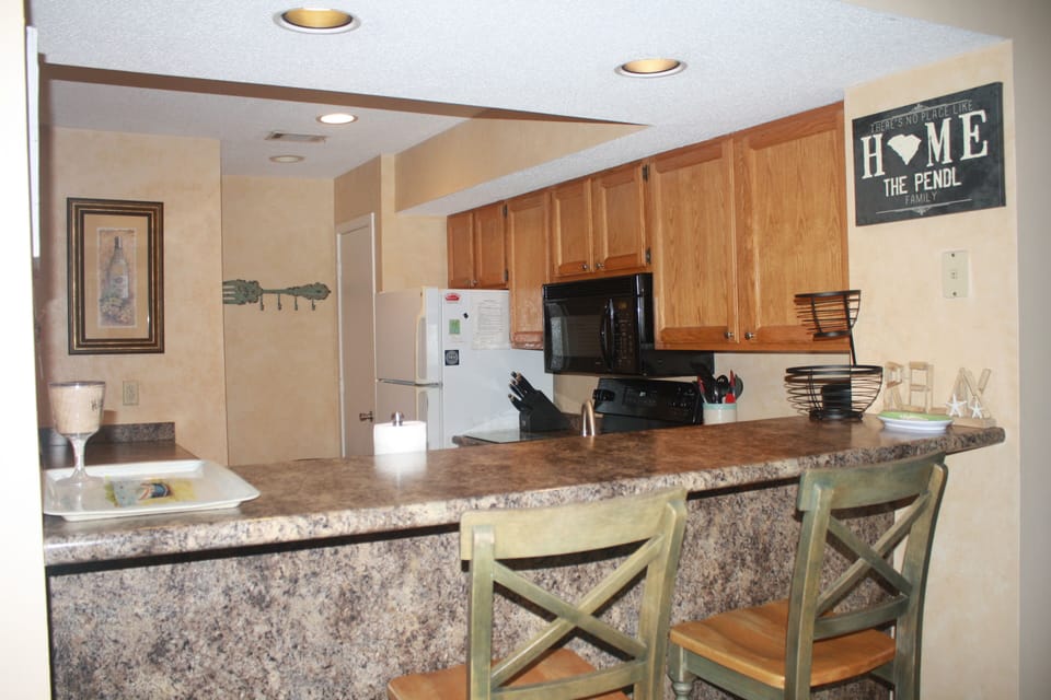 Looking into kitchen