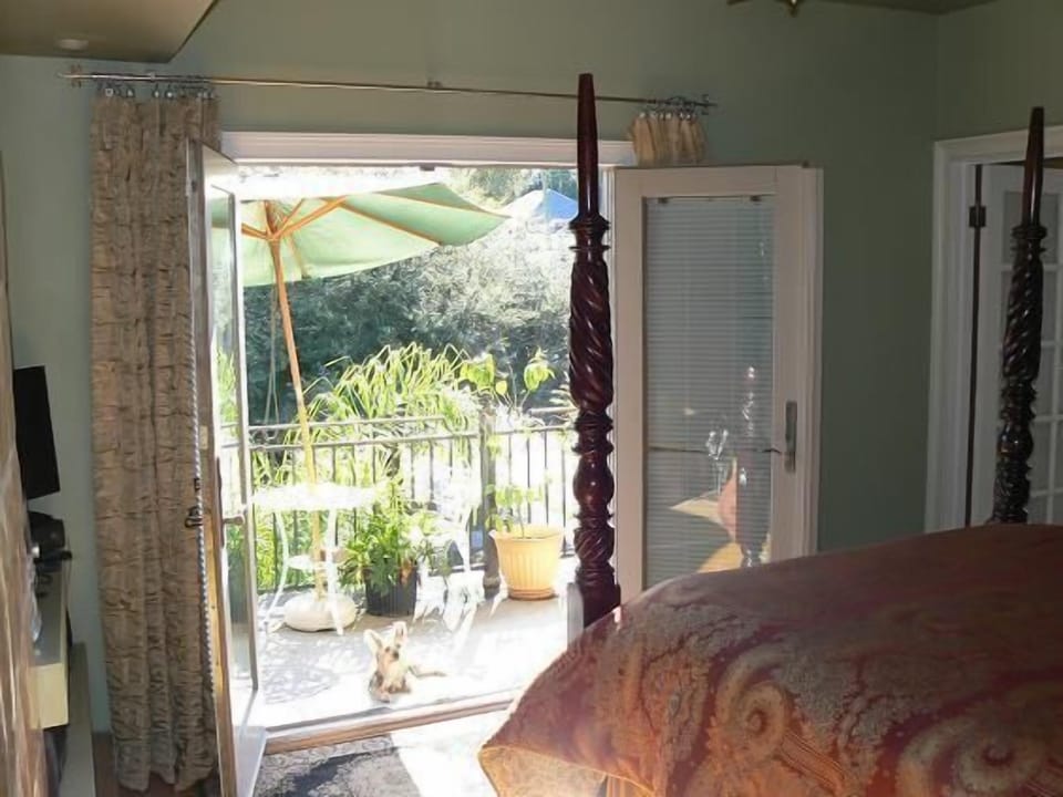 French Doors off Master Bed room