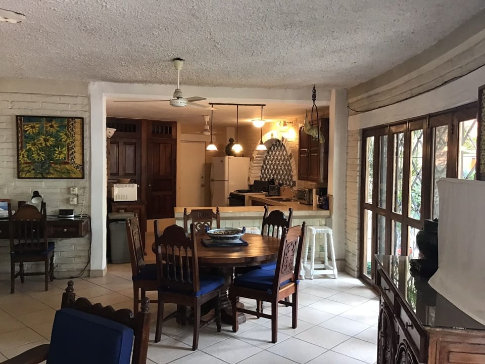 Dining area with kitchen