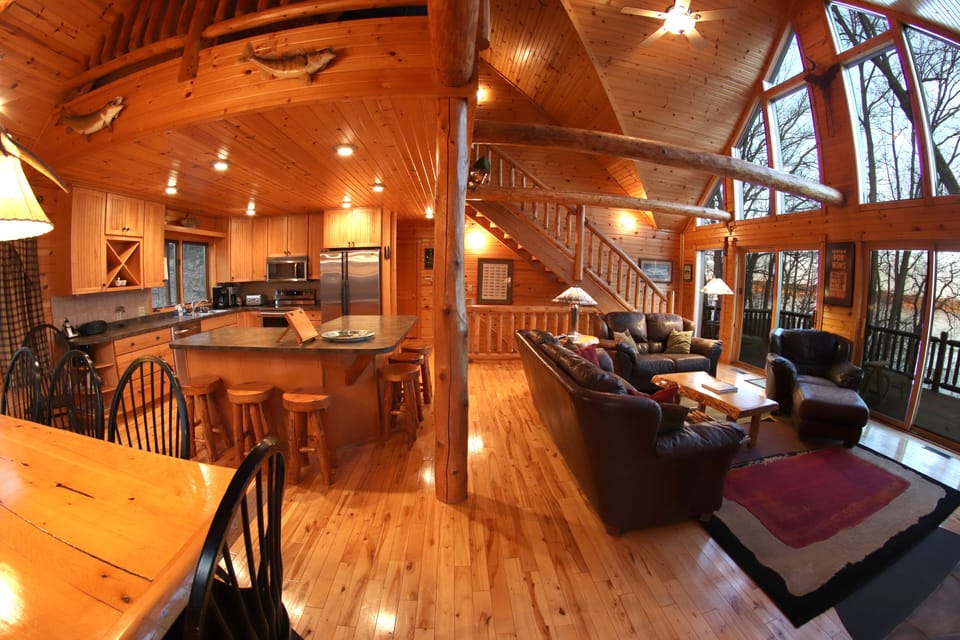 Main Level open concept lets everyone interact 