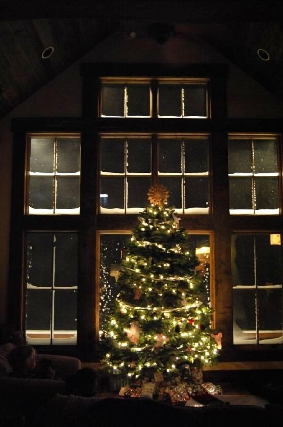 Christmas at the cabin is magical.