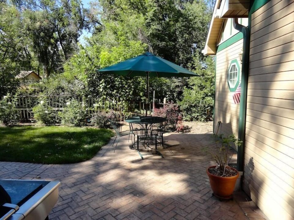 Unwind on one of our two large, private stamped concrete patios.