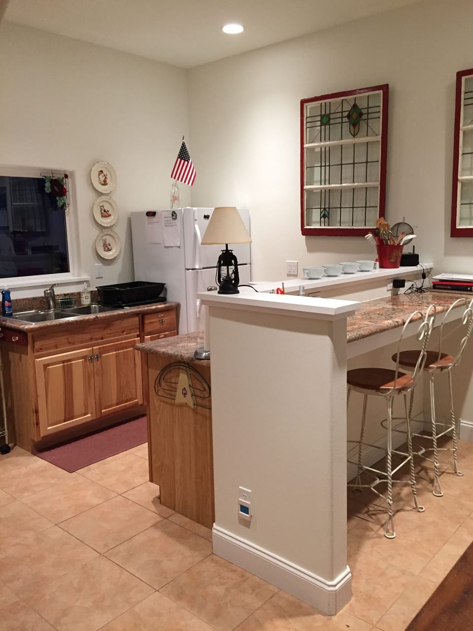 Fully stocked kitchen