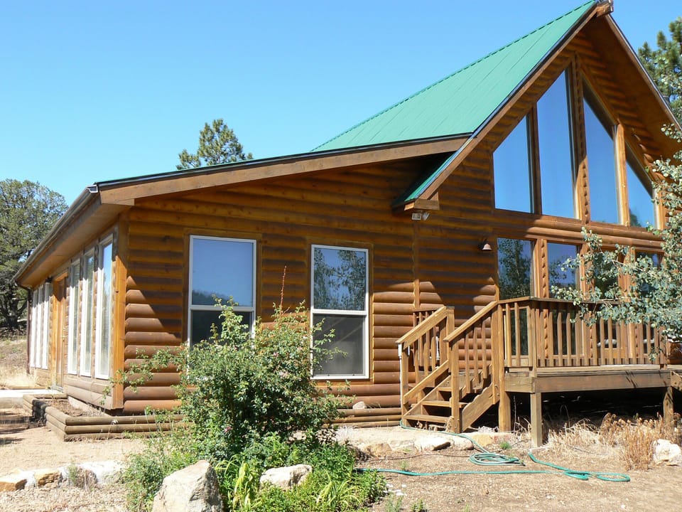 View of the sun room on north/east side of house.