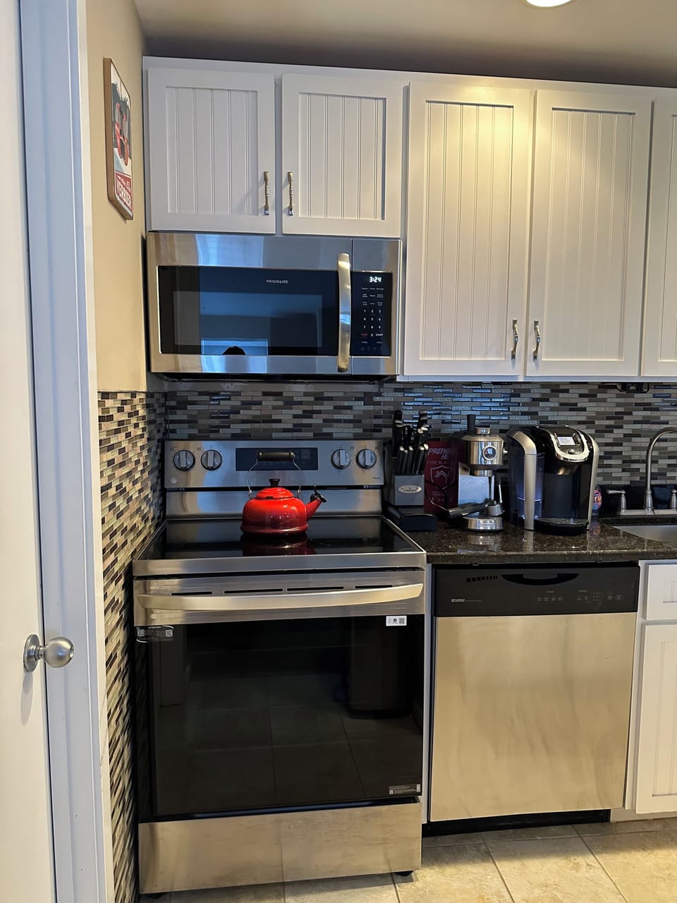 New Microwave, stove, espresso machine