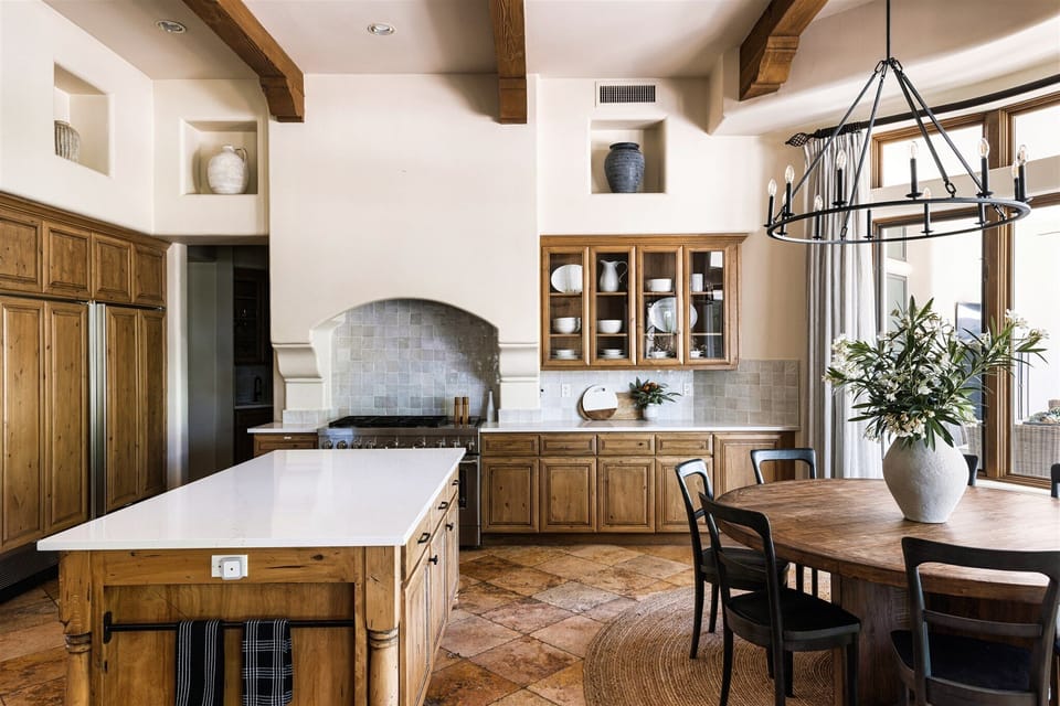 Plenty of prep space in our chef's kitchen or relax and have us cater you dinner