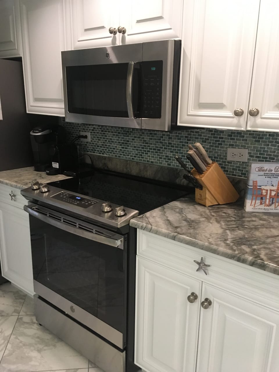 Brand new appliances in kitchen