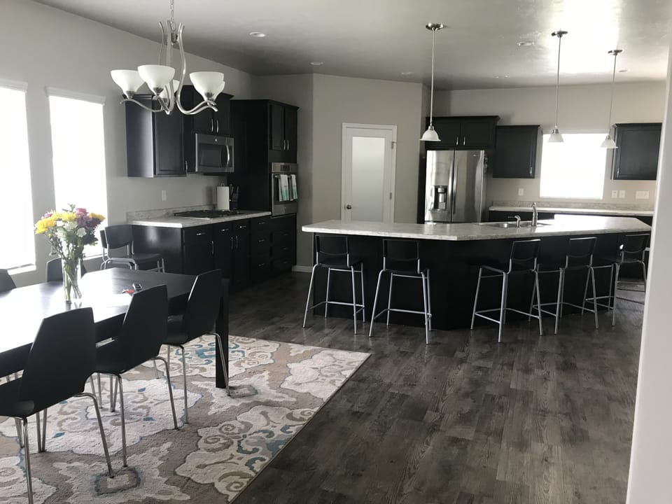Large kitchen open concept with attached family room for large gatherings!