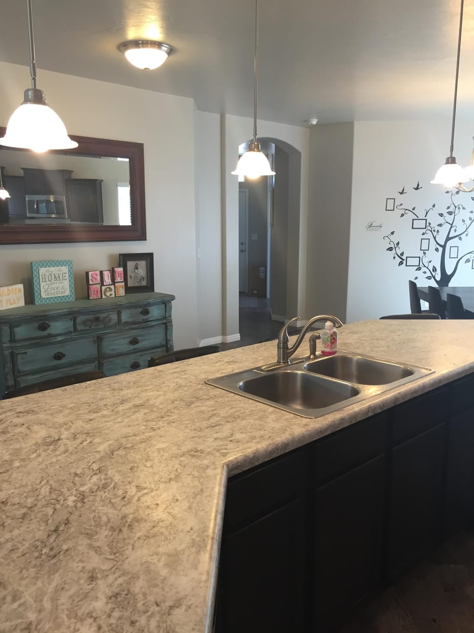 Looking towards the entryway
