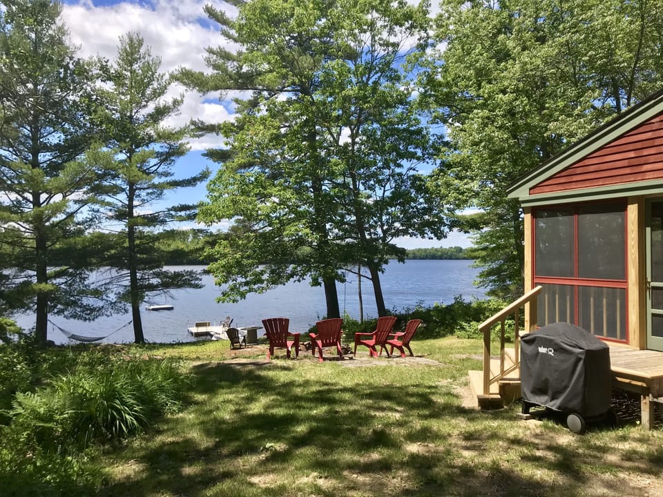 grill while watching the kids play in the water