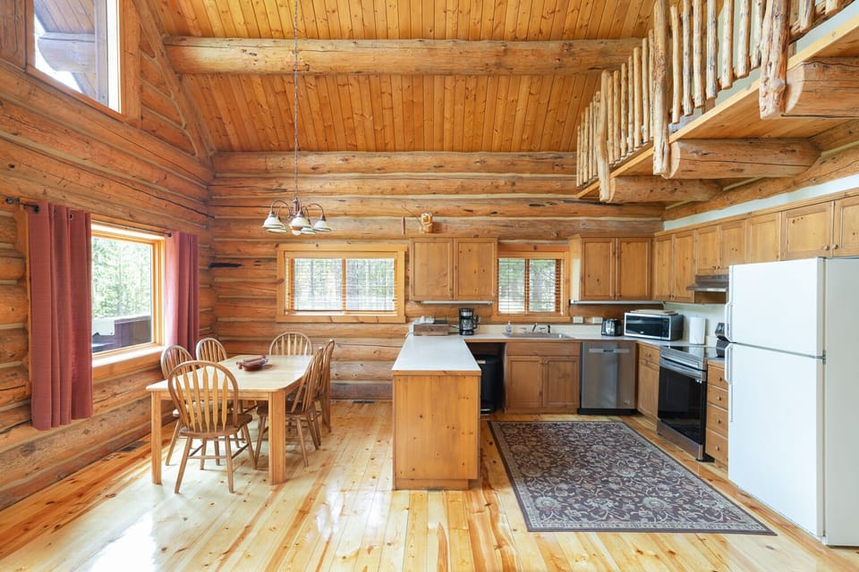 Spacious kitchen open to the living room and dining room. 