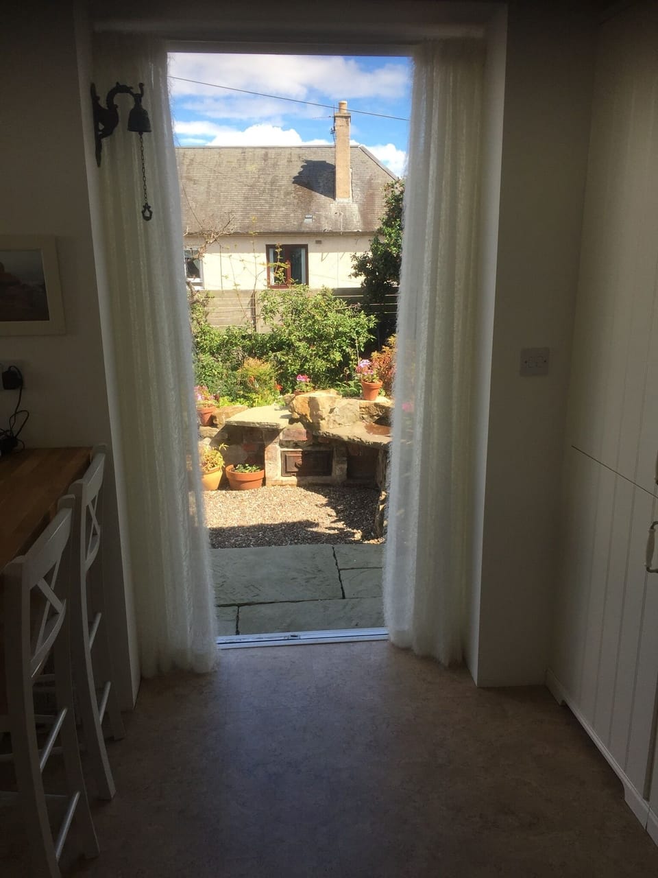 Rear door to garden