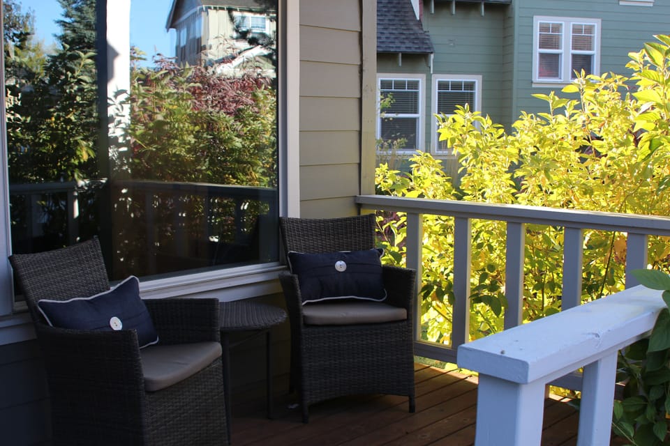 Relax on the front porch 