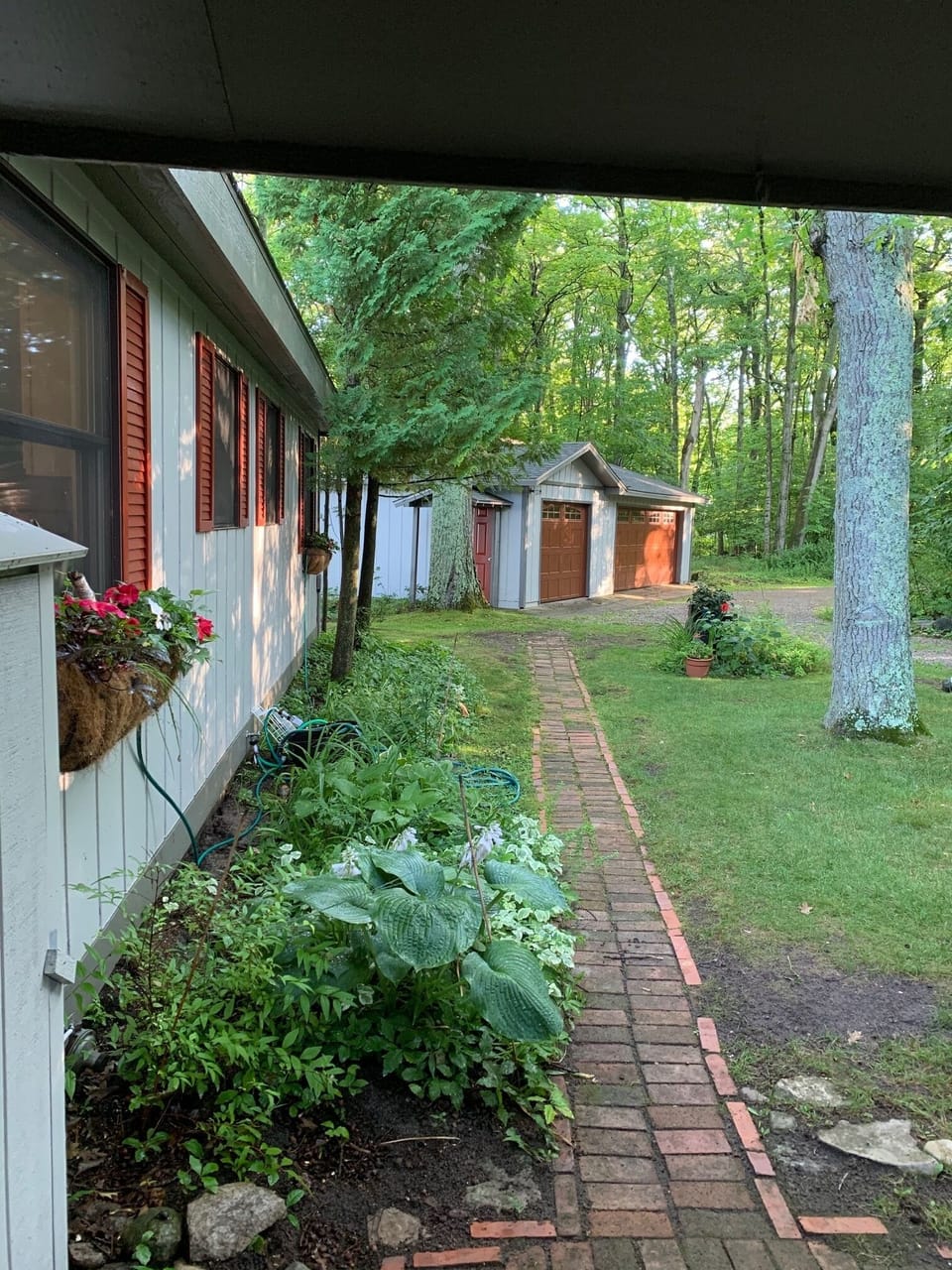 Entry with garage.