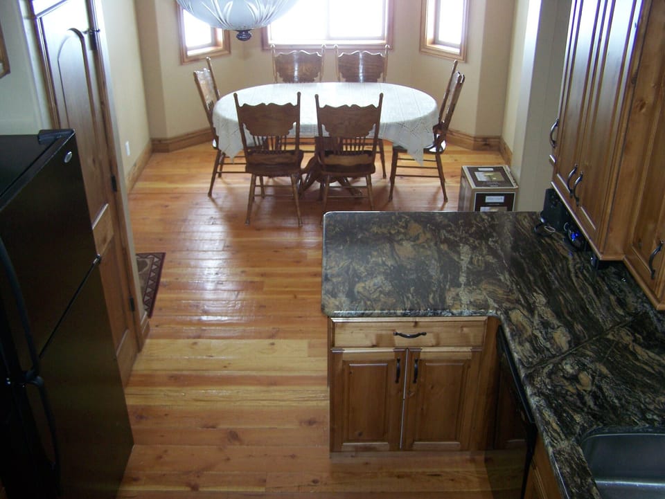 Enjoy stunning views of the Grand Teton and Grand Targhee from the diningroom.