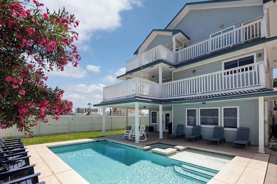 You will enjoy the beautiful views of South Padre Island and firework shows from the north facing balconies that overlook the heated pool and hot tub!