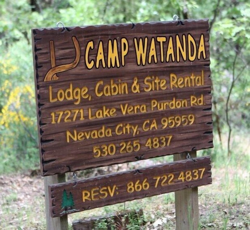 Look for sign at driveway entrance