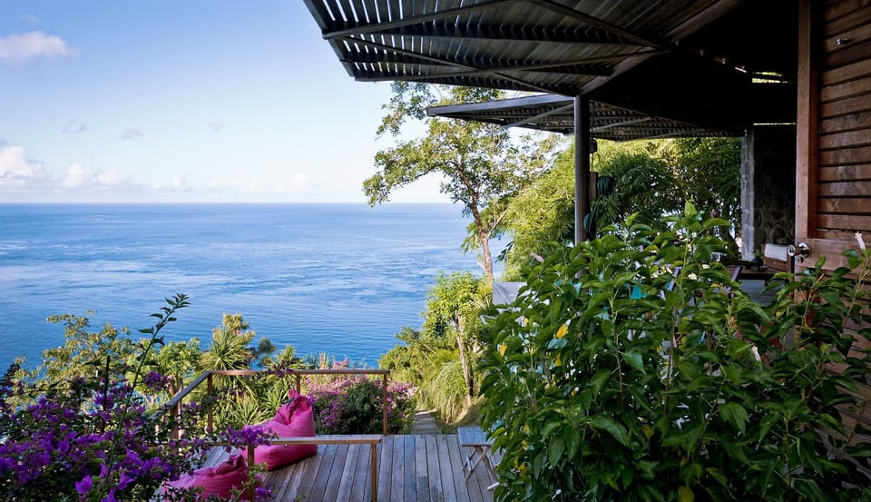 Large teak screens are operated by a nautical winch system at The Lodge