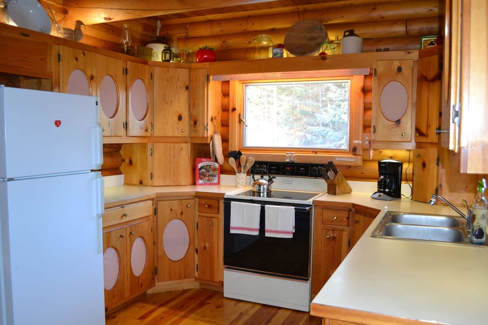 The kitchen is well equipped and includes a dishwasher and great views.