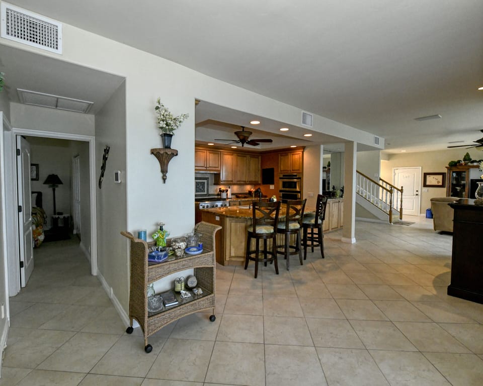 kitchen and entry to guest room 3