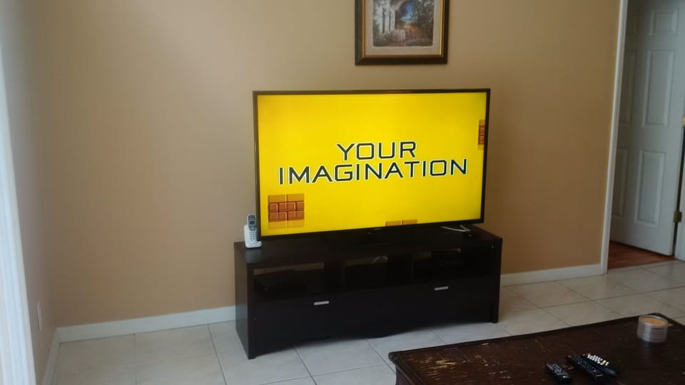 New 60'' TV in family room