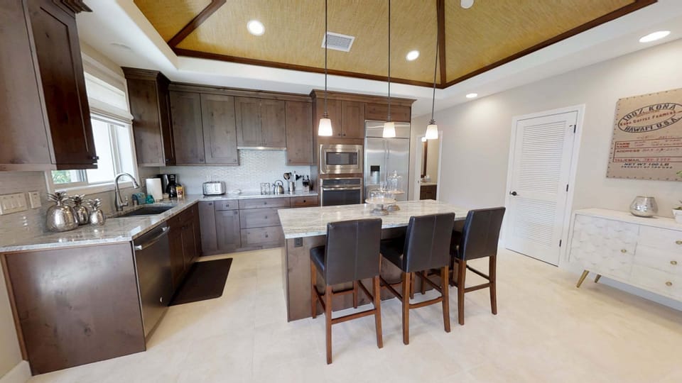 Gourmet Kitchen with additional island seating