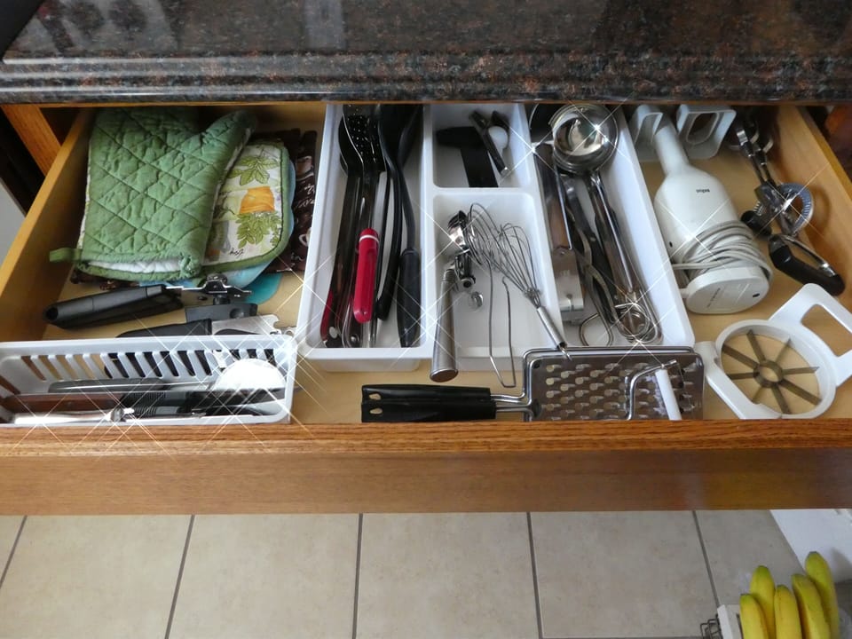 A few essentials in this drawer.