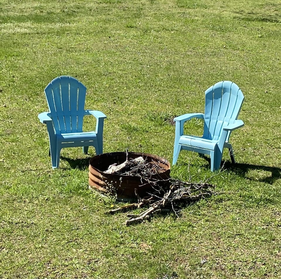 Enjoy a fire and s’mores by the fire pit. 