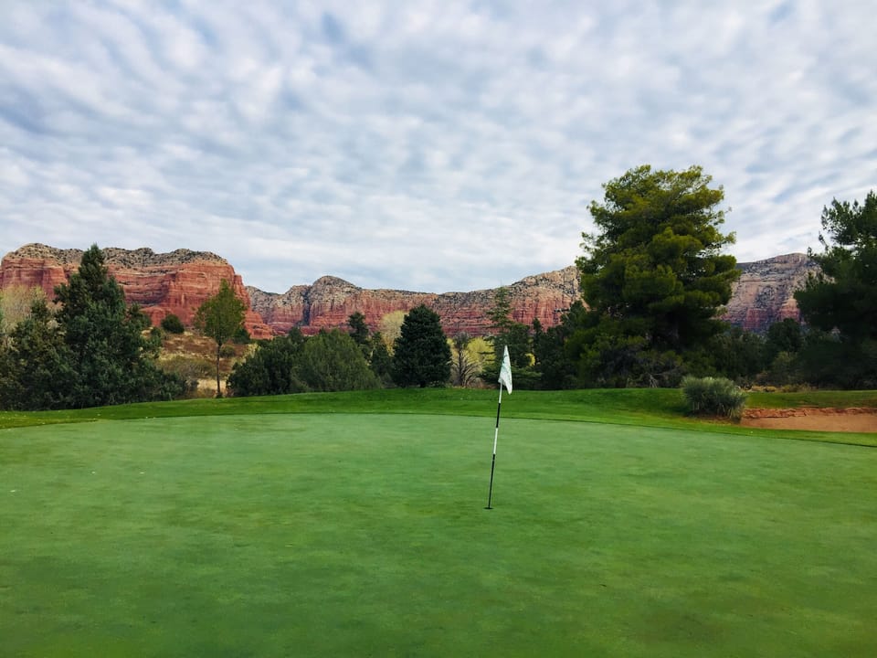 Our golf course in well maintained…. And look at the views. 