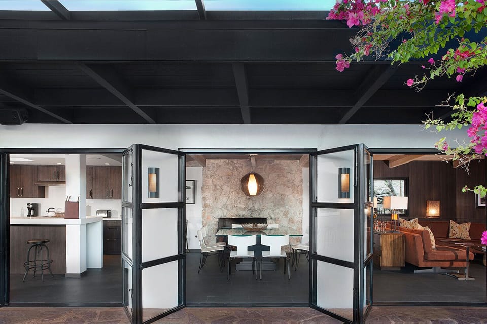 French doors throughout the house offer indoor/outdoor living at it's best