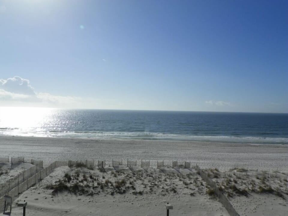 beach view from the balcony