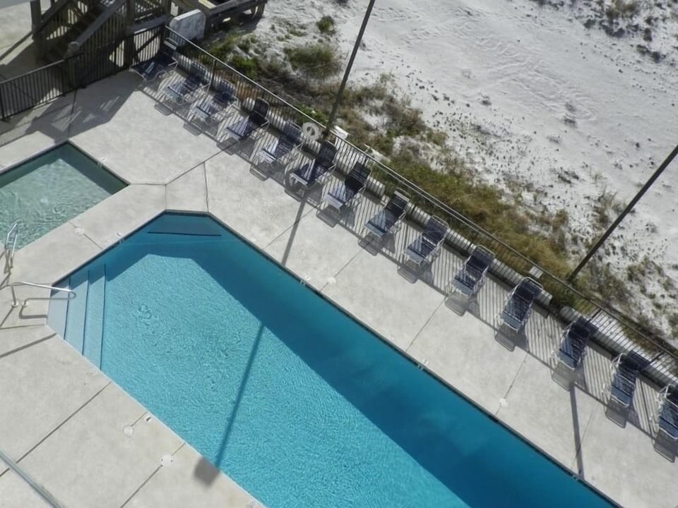 kiddie pool & large heated swimming pool.