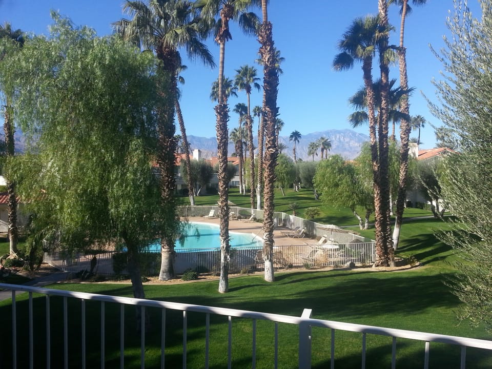 View of San Jacinto Mountain from family room and master bedroom balconies