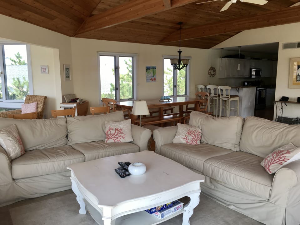 Great Room looking to Kitchen and Eating Area