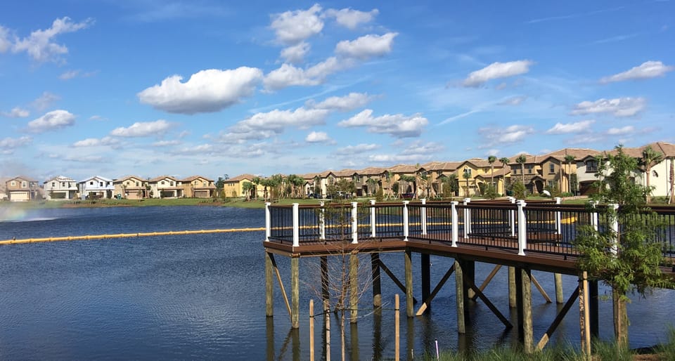 lake at fantastic club house