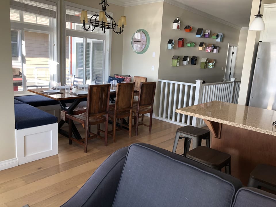Open kitchen area allows family & friends to watch the chef make a great meal.