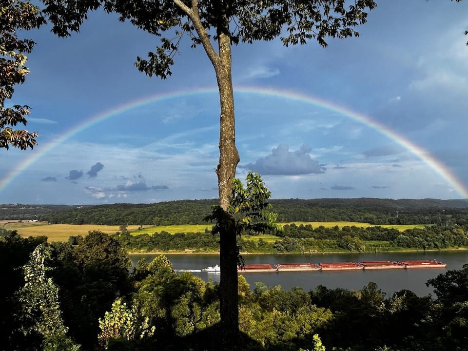 Rainbows are a frequent sight spring and summer.