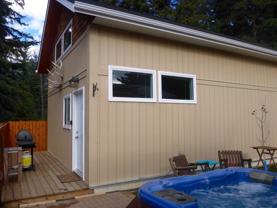 hot tub steps from your door