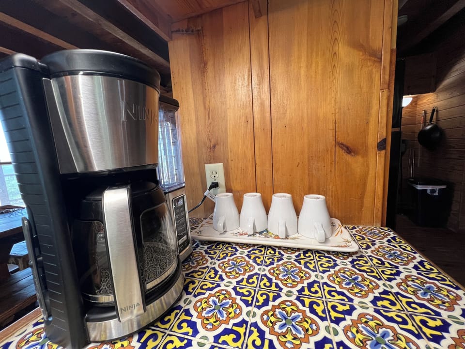 DRIP coffee maker, we provide coffee, creamer, filters