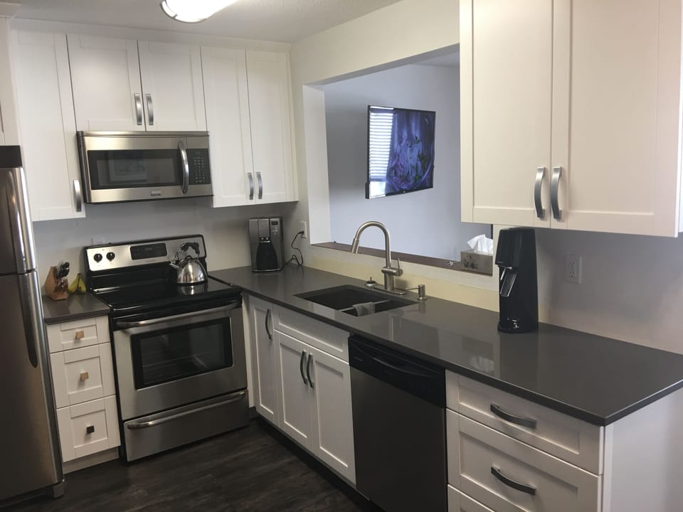Fully stocked kitchen