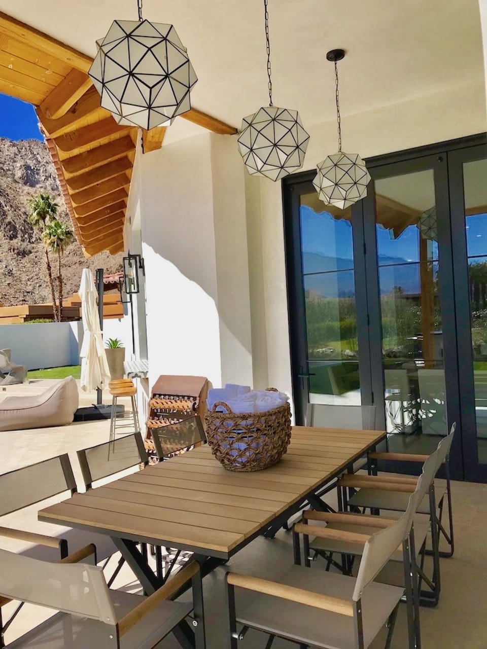 Outdoor dining table