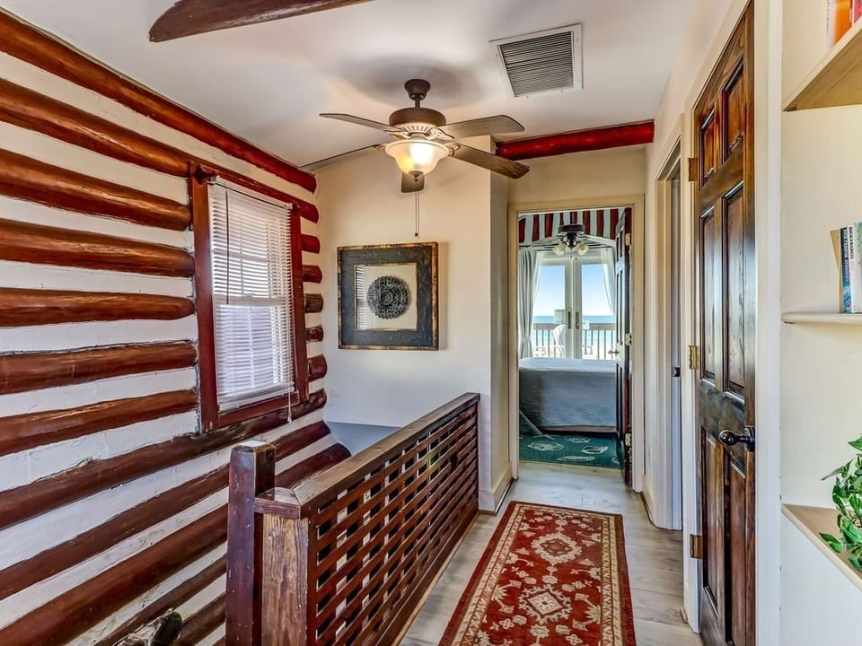 Upstairs hallway looking toward queen bedroom