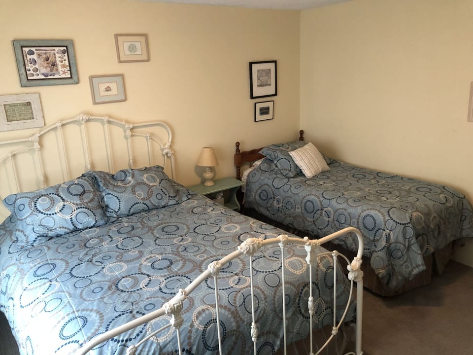 Back bedroom with a queen and twin
